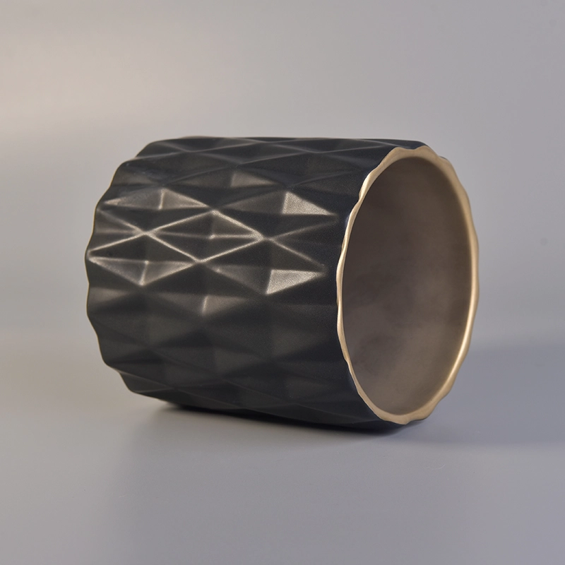Luksusowy Matowy Czarny Ceramiczny Dostawca Jar