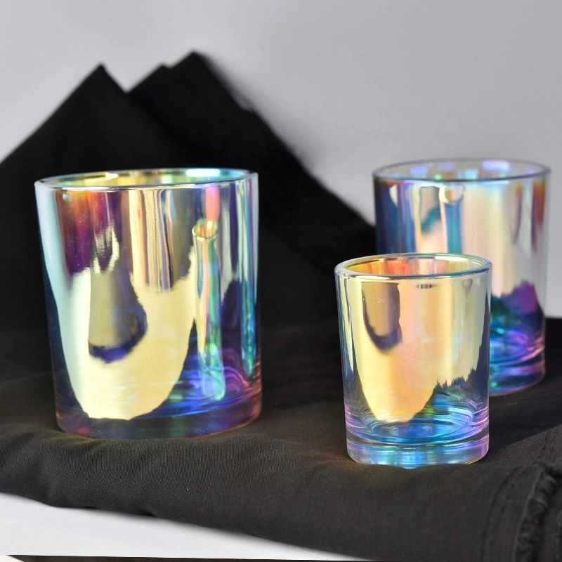10oz Iridescent Glass Candle Jar for Candle Making Wholesales