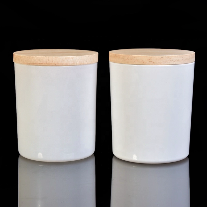 wholesale custom round glass candle jar with wooden lid wholesale custom round glass candle jar with wooden lid