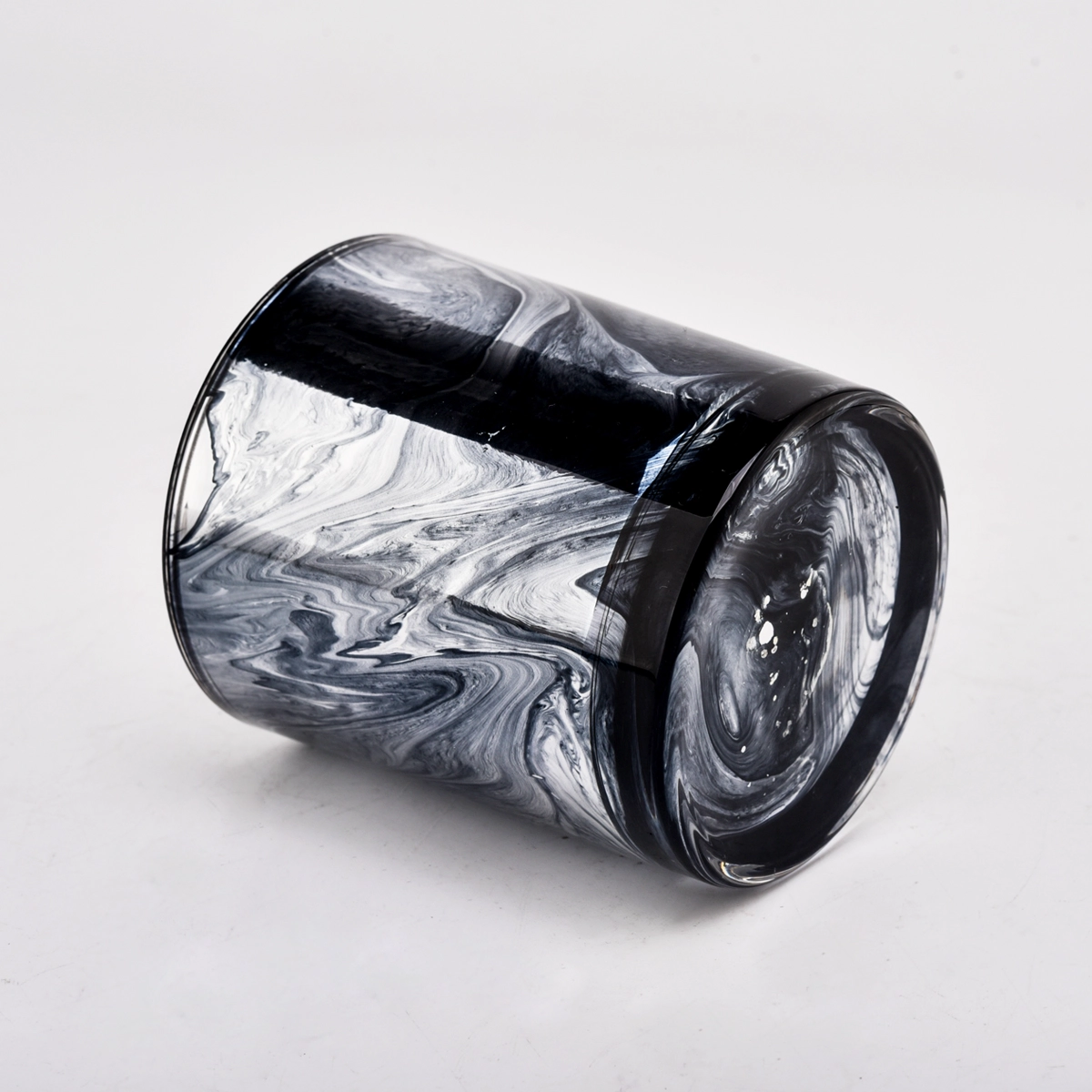 Luxury hand paint artwork glass candle holder Luxury hand paint artwork glass candle holder
