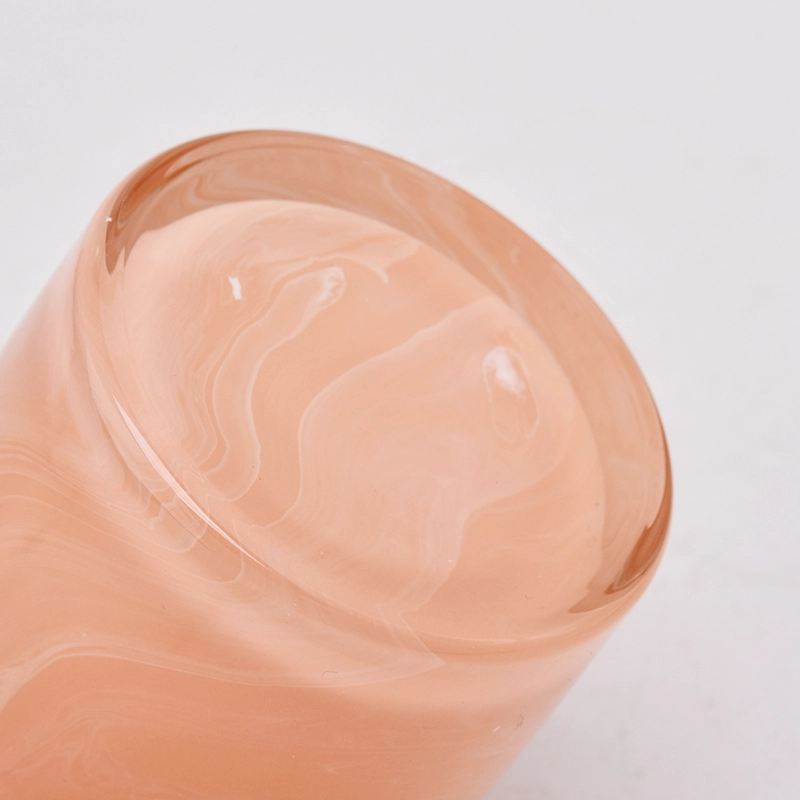 8oz 300ml marble colored glass candle vessel luxury candle Jar 8oz 300ml marble colored glass candle vessel luxury candle Jar