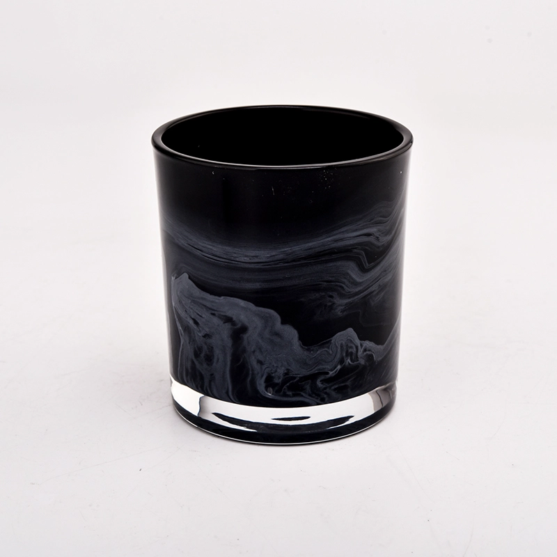 hand painting 8oz glass candle jars for wholesale 