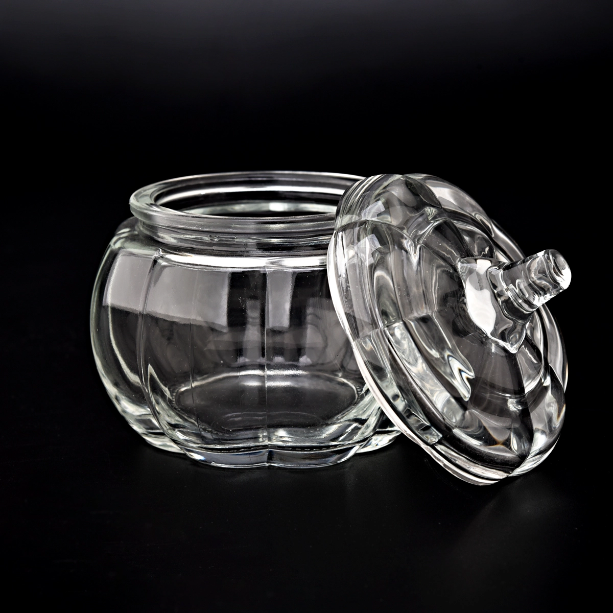 home decor 4oz pumpkin glass candle jar