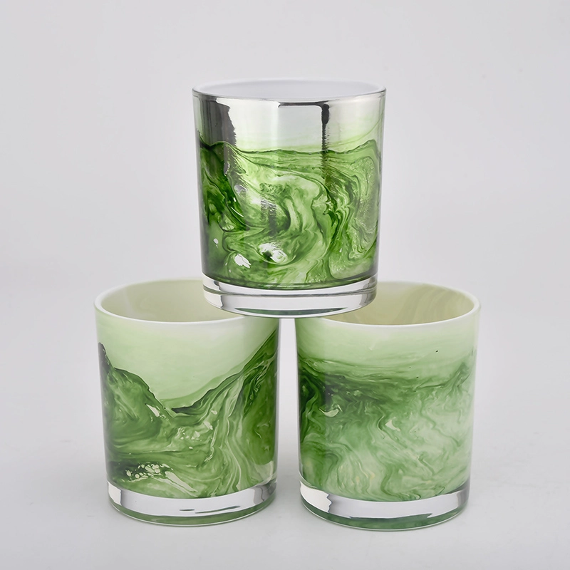 300ml glass candle holder, black glass jars for candle making - COPY - ul804n
