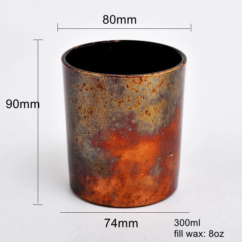 luxury antique candle holder glass jar
