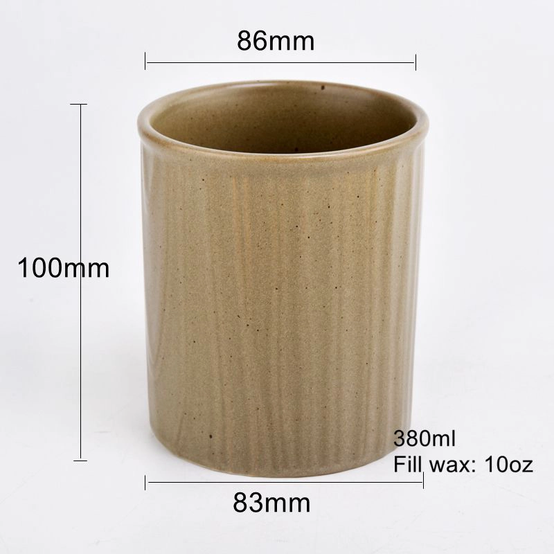 home decor embossed ceramic candle holder