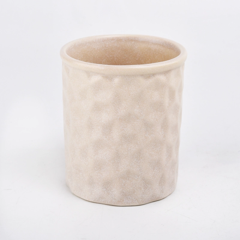 home decor 10oz pattern ceramic candle jar