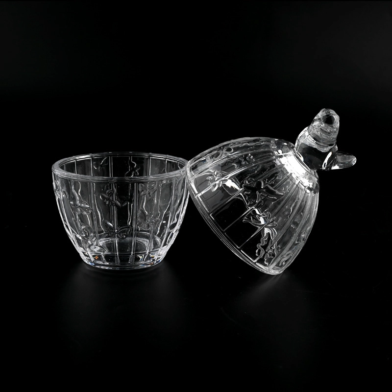 5oz Glass Candle Vessels with Lids