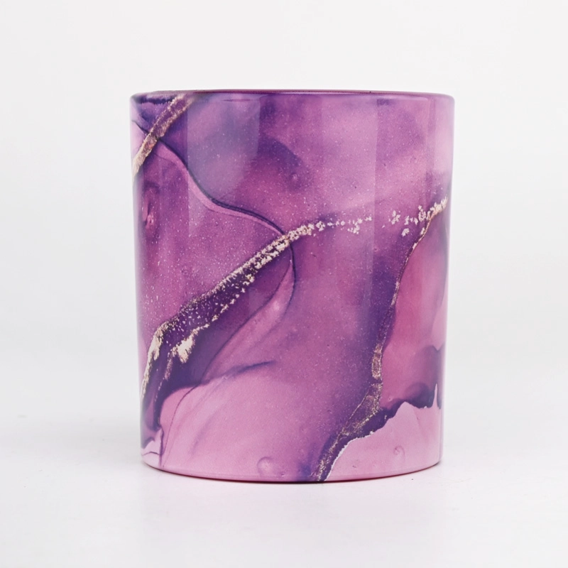 luxury 8oz thermal transfer printing glass candle holder luxury 8oz thermal transfer printing glass candle holder