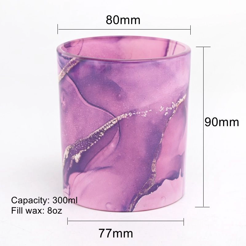 luxury 8oz thermal transfer printing glass candle holder luxury 8oz thermal transfer printing glass candle holder