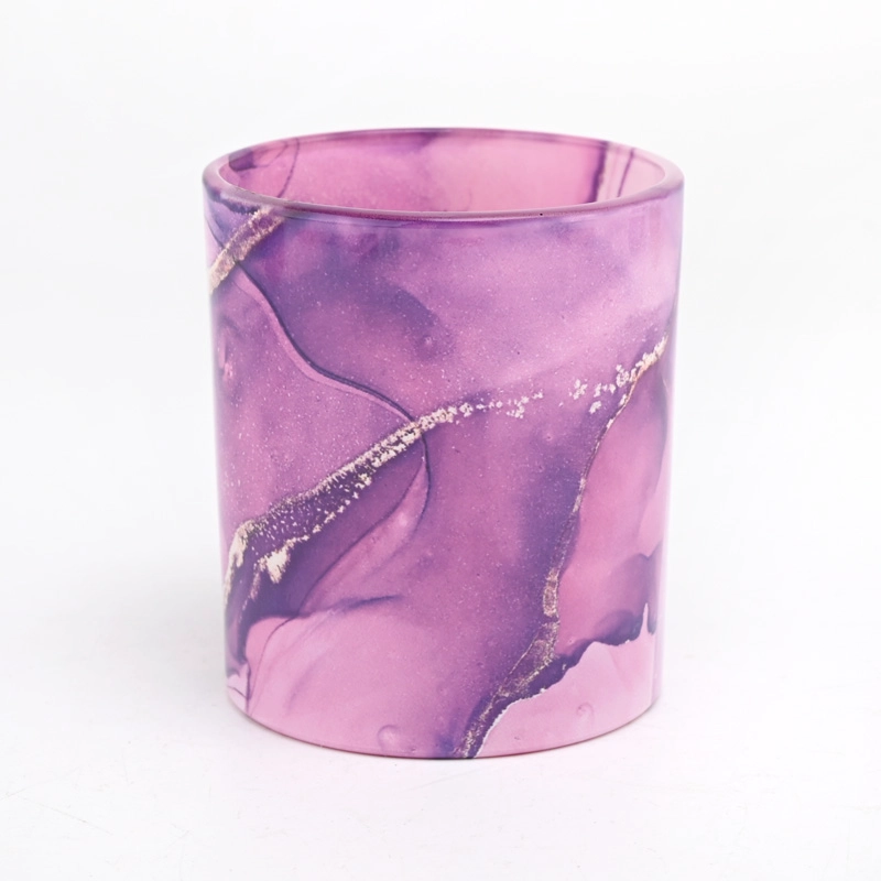 luxury 8oz thermal transfer printing glass candle holder luxury 8oz thermal transfer printing glass candle holder