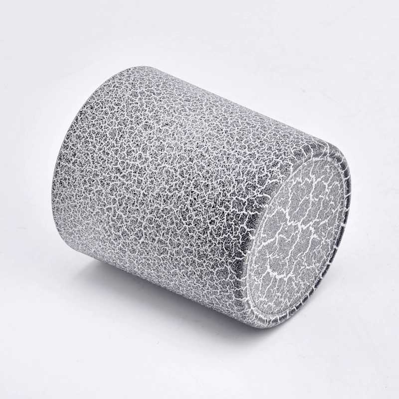 Empty Glass Candle Jar For Candle Making Cracked Pattern Glass Candle Holders Wholesale Empty Glass Candle Jar For Candle Making Cracked Pattern Glass Candle Holders Wholesale