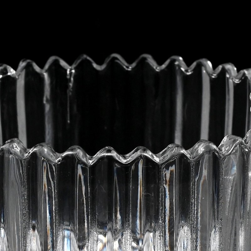Newly design3 size luxury diamond effect on the glass candle jars with lids for wholesale Newly design3 size luxury diamond effect on the glass candle jars with lids for wholesale