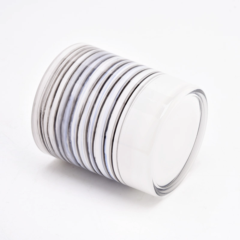 unique art painting glass candle Jars wholesale
