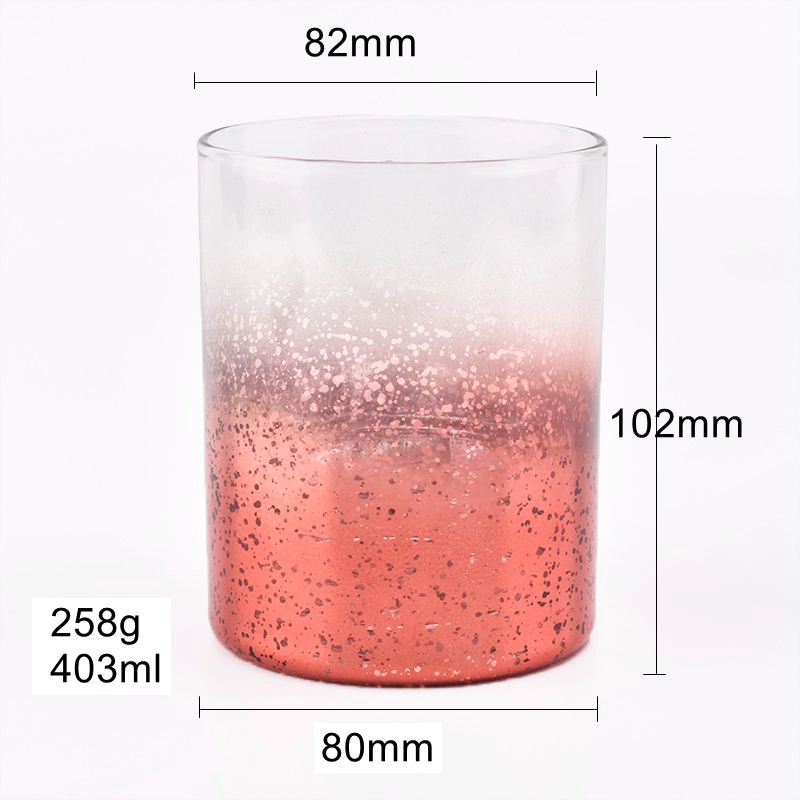 home decor 11oz red mercury glass cup