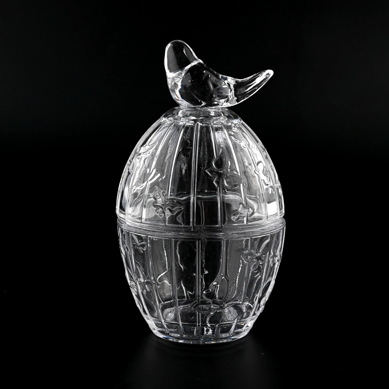 6oz luxury glass candle holder with lovely bird handle for wedding 6oz luxury glass candle holder with lovely bird handle for wedding