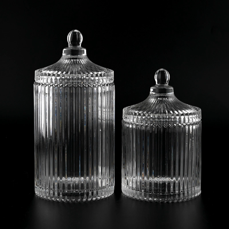 Glass Candy Container with Lids Customized Glass Candle Vessel with Lids Wholesale Glass Candy Container with Lids Customized Glass Candle Vessel with Lids Wholesale