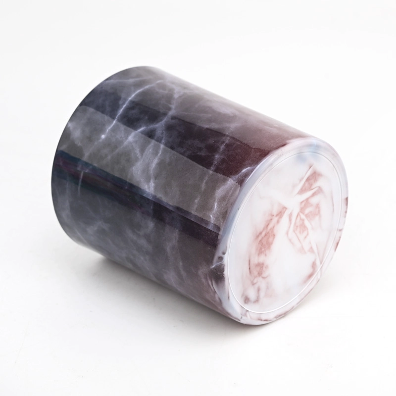 New full size printing 8oz glass candlejar New full size printing 8oz glass candlejar