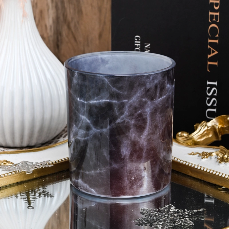 New full size printing 8oz glass candlejar New full size printing 8oz glass candlejar
