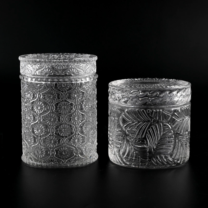 Luxury 10oz frosted red glass candle jars and candle holders - COPY - emqjkd