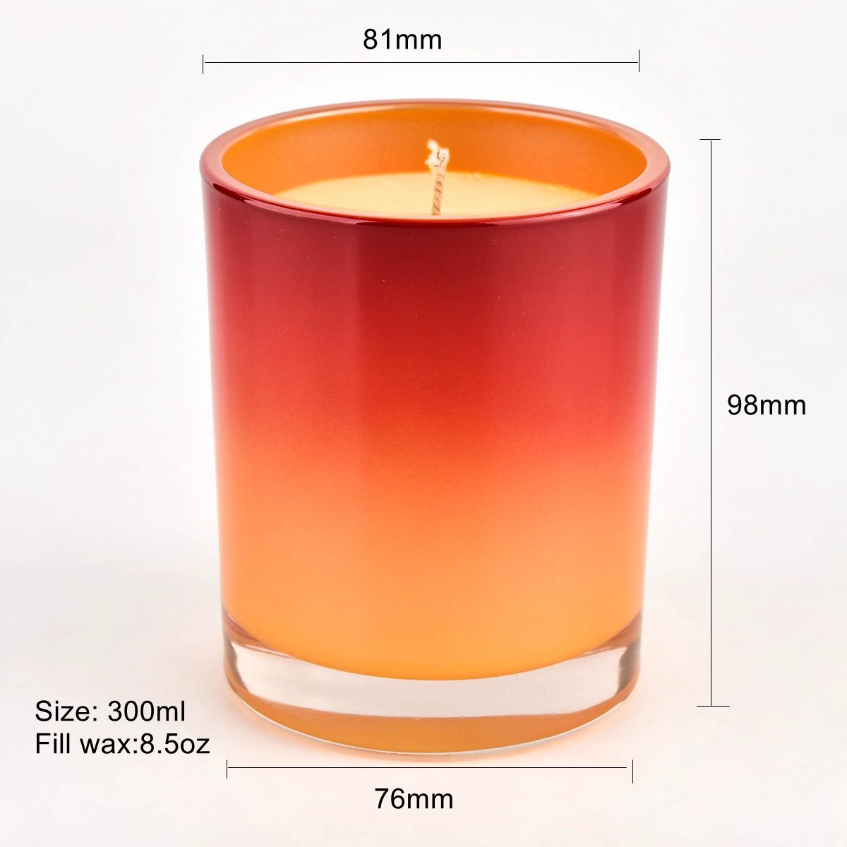 luxury bright color thick wall galss candle jar luxury bright color thick wall galss candle jar