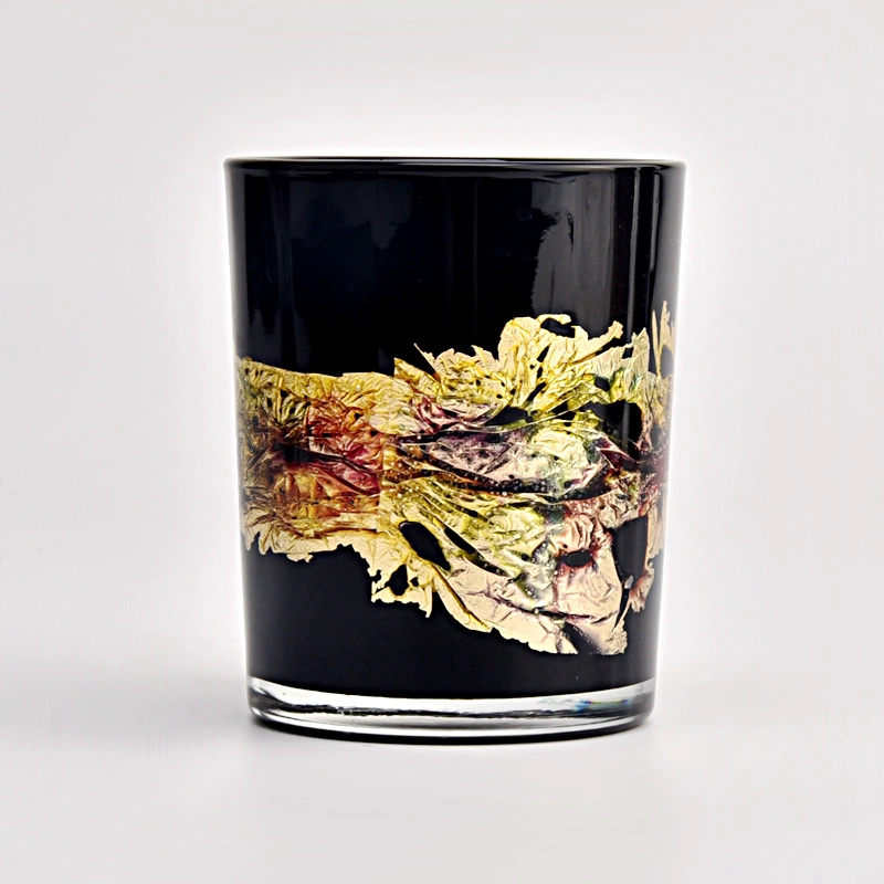 wholesale spray artwork small capacity glass candle jars
