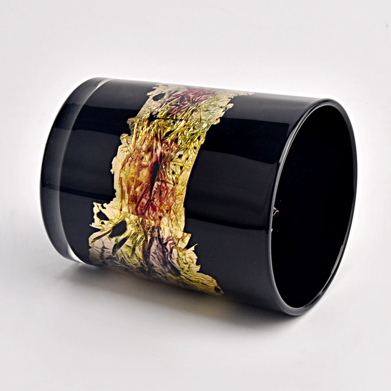 wholesale spray artwork small capacity glass candle jars
