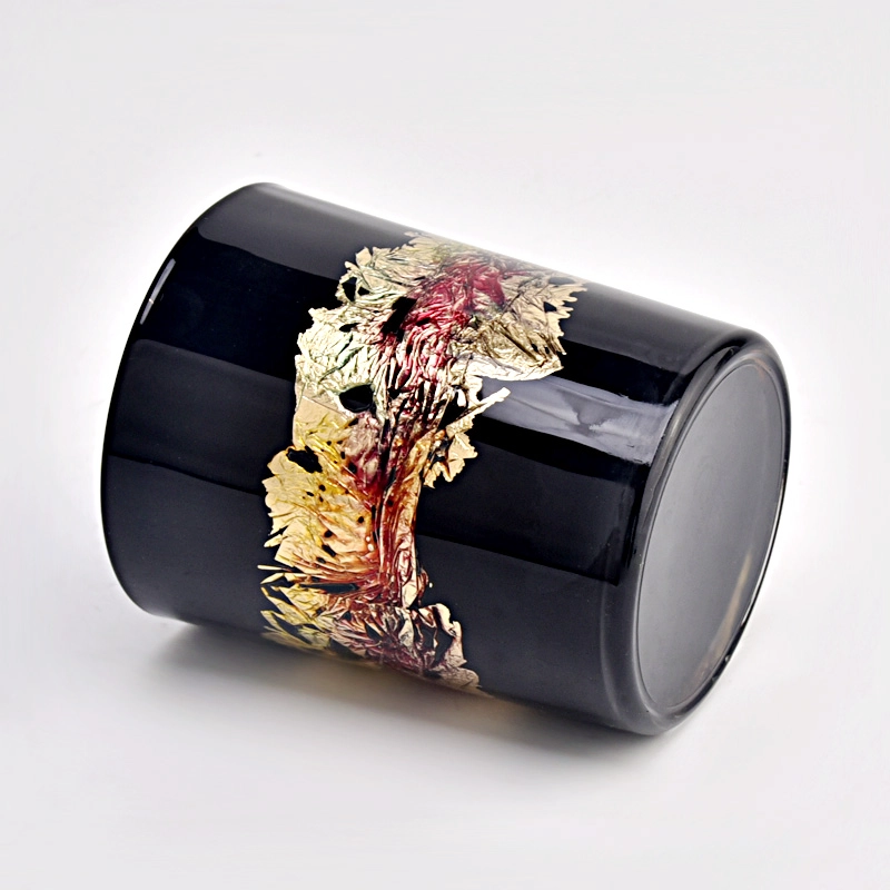 wholesale spray artwork small capacity glass candle jars