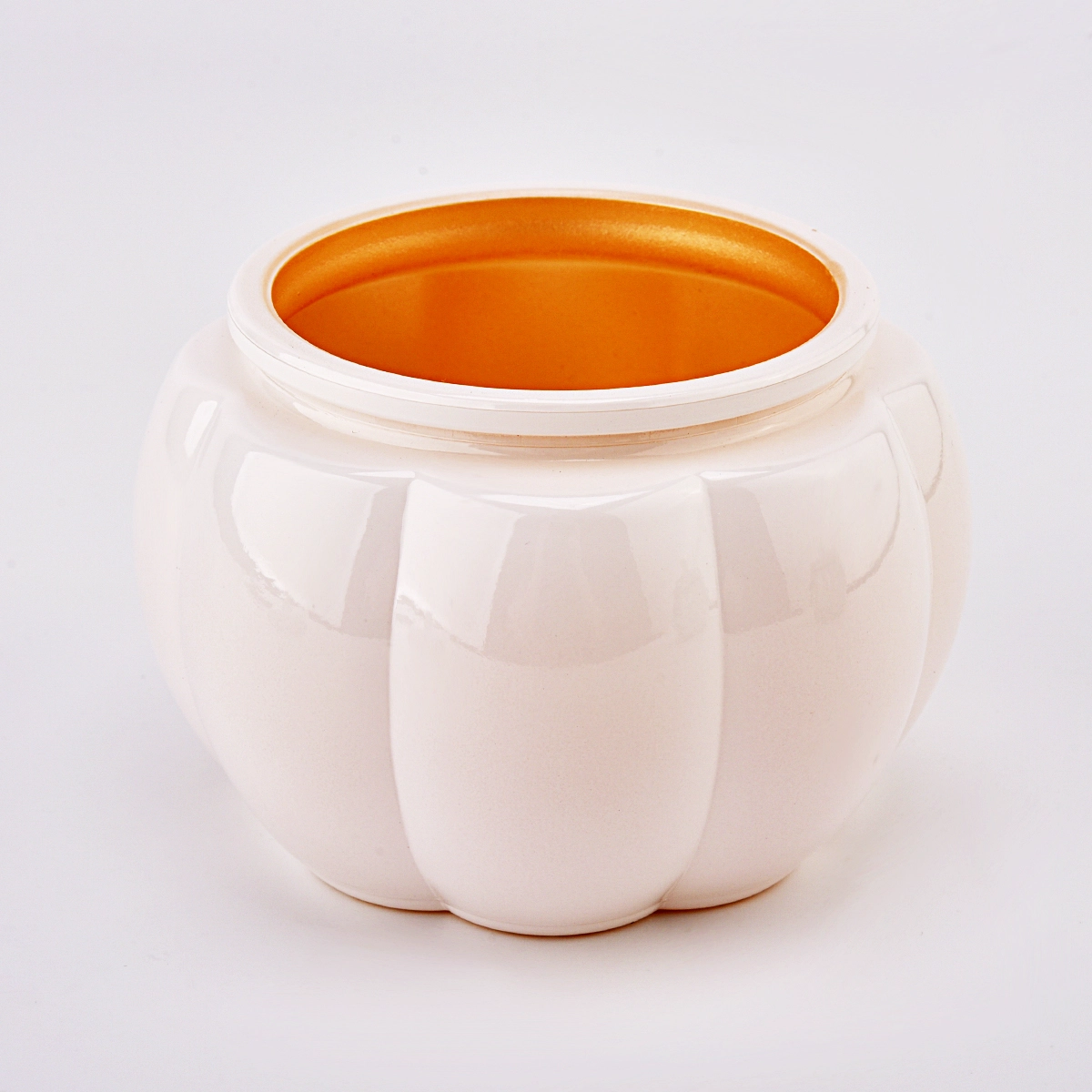 Pumpkin Glass Jar Glass Candle Holder for Halloween 