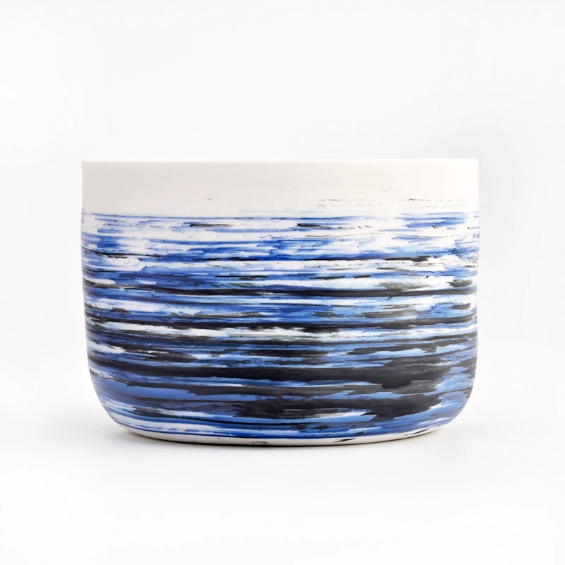 luxury artwork brush matte ceramic candle jars luxury artwork brush matte ceramic candle jars