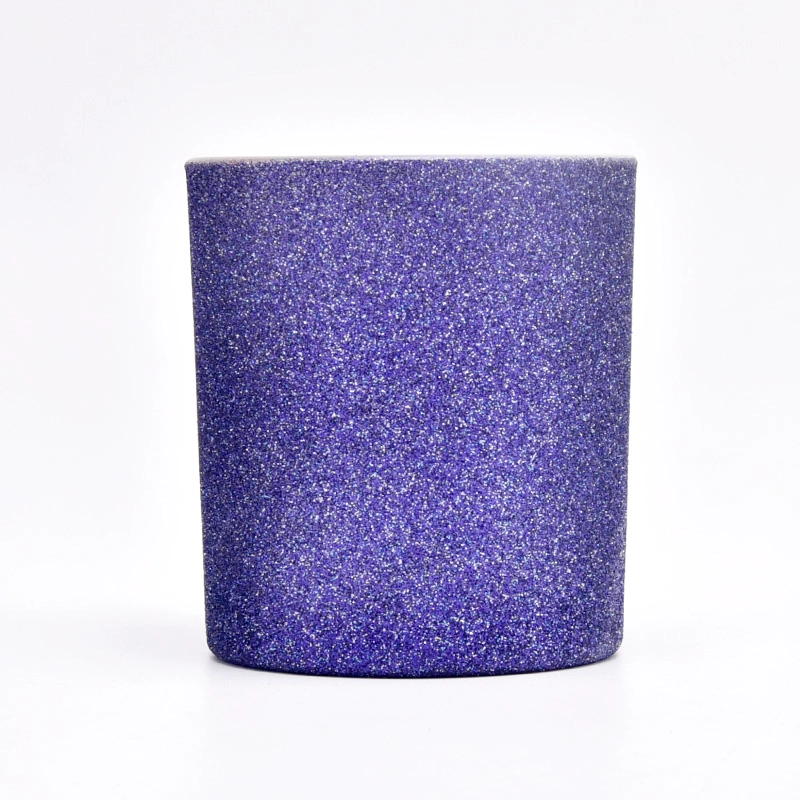 Metallic Color Glass Candle Holder Sanding Glass Candle Holders For Christmas Decoration Metallic Color Glass Candle Holder Sanding Glass Candle Holders For Christmas Decoration