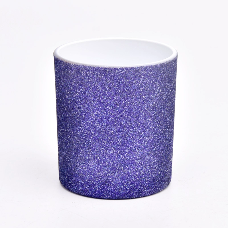 Metallic Color Glass Candle Holder Sanding Glass Candle Holders For Christmas Decoration Metallic Color Glass Candle Holder Sanding Glass Candle Holders For Christmas Decoration