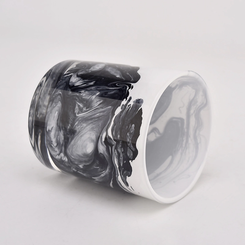 Fancy Marble Color Glass Candle Jars Wholesale Fancy Marble Color Glass Candle Jars Wholesale