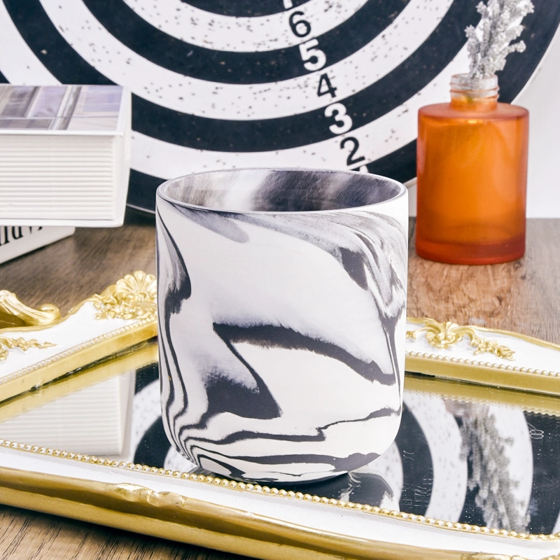 Marbling Ceramic Candle Vessels Wholesale Marble Color Ceramic Candle Holders Marbling Ceramic Candle Vessels Wholesale Marble Color Ceramic Candle Holders