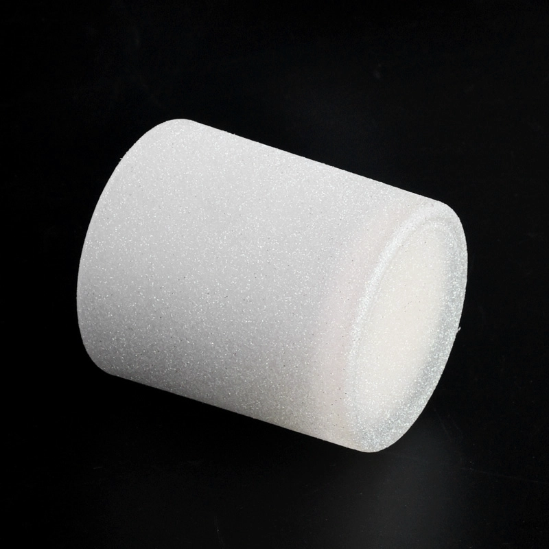 Frosted matte white glass candle jar for wholesale