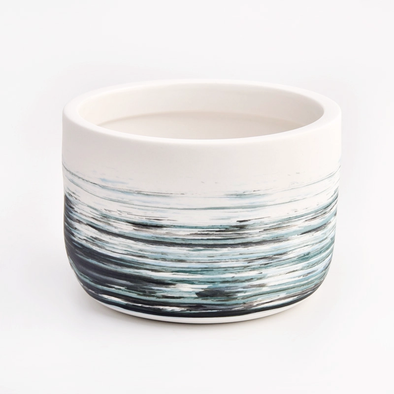 3 Wicks Large Ceramic Candle Vessels Wholesale