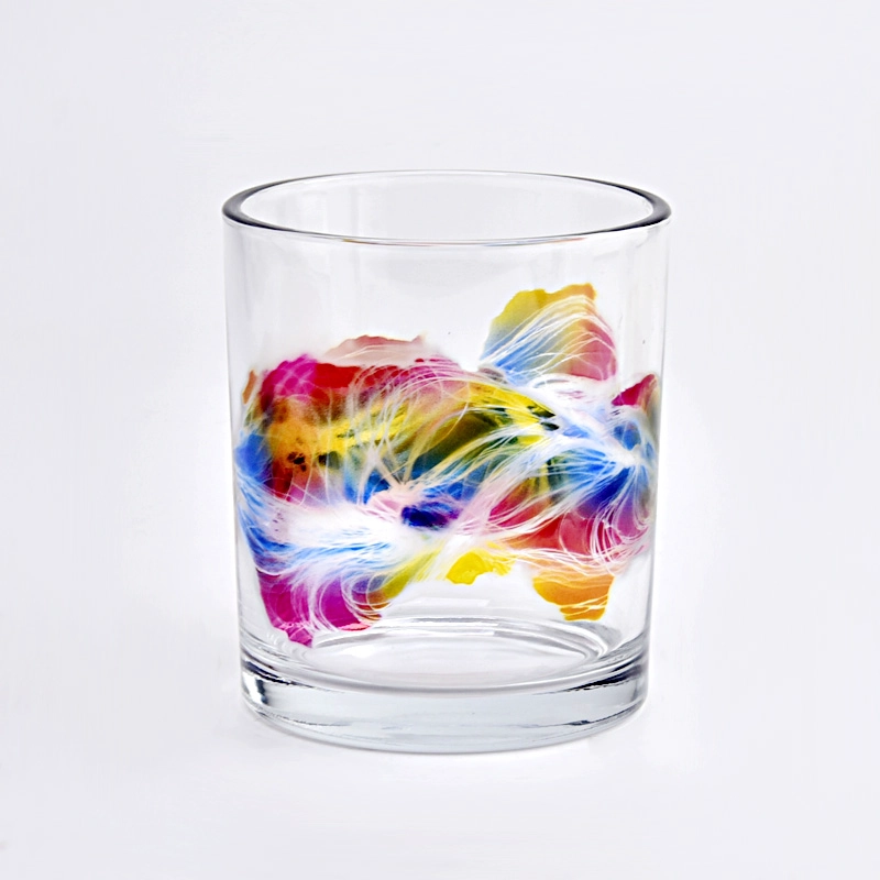 luxury artwork 10oz empty glass candle jar