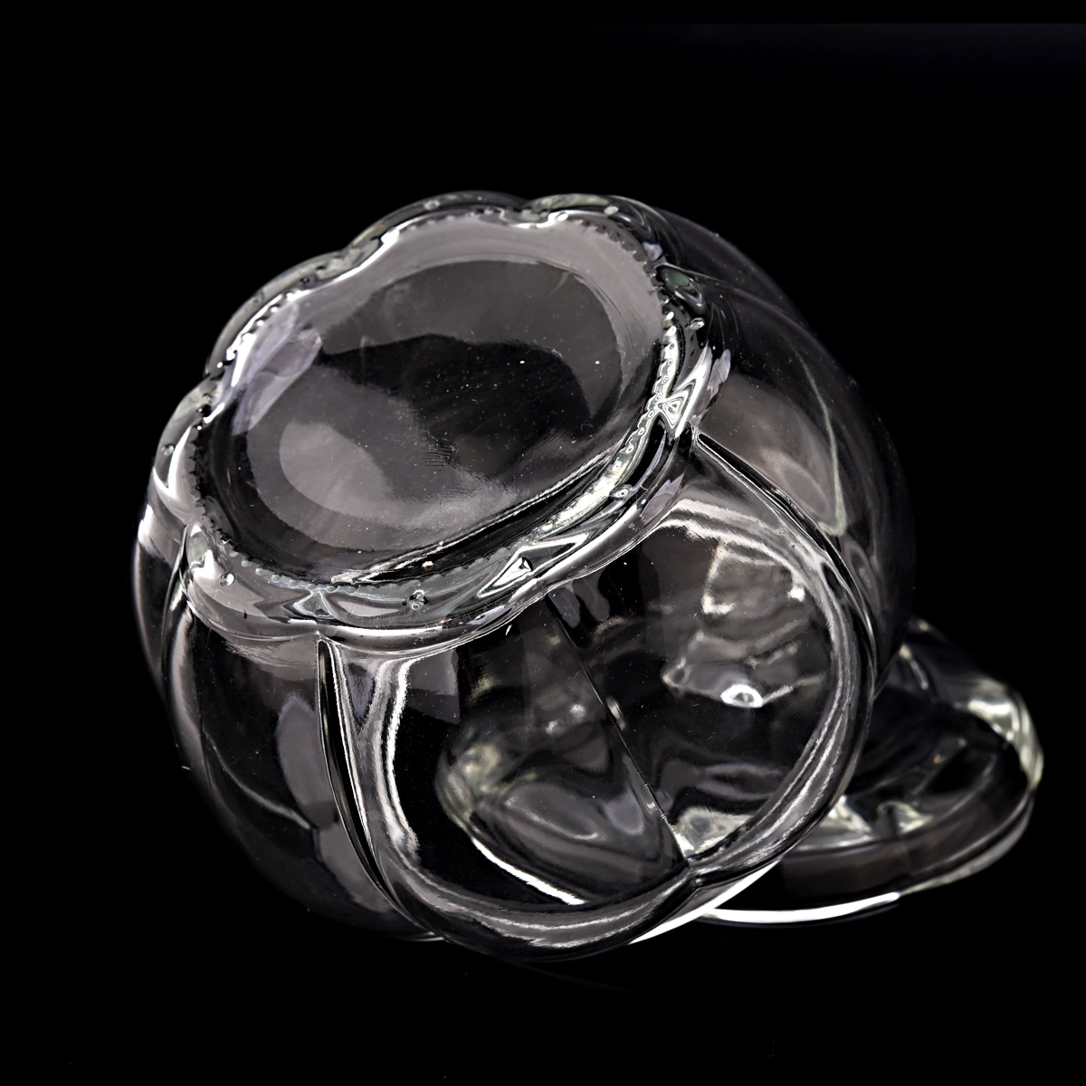 hot sale 500ml pumpkiin-shaped glass candle jars with lid