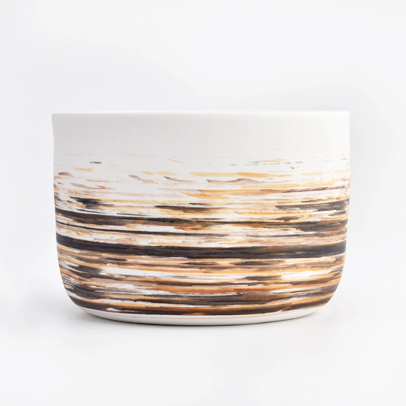 home decor 3 wicks ceramic candle bowl in artwort painting home decor 3 wicks ceramic candle bowl in artwort painting