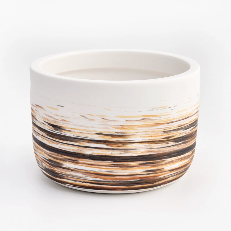 home decor 3 wicks ceramic candle bowl in artwort painting home decor 3 wicks ceramic candle bowl in artwort painting