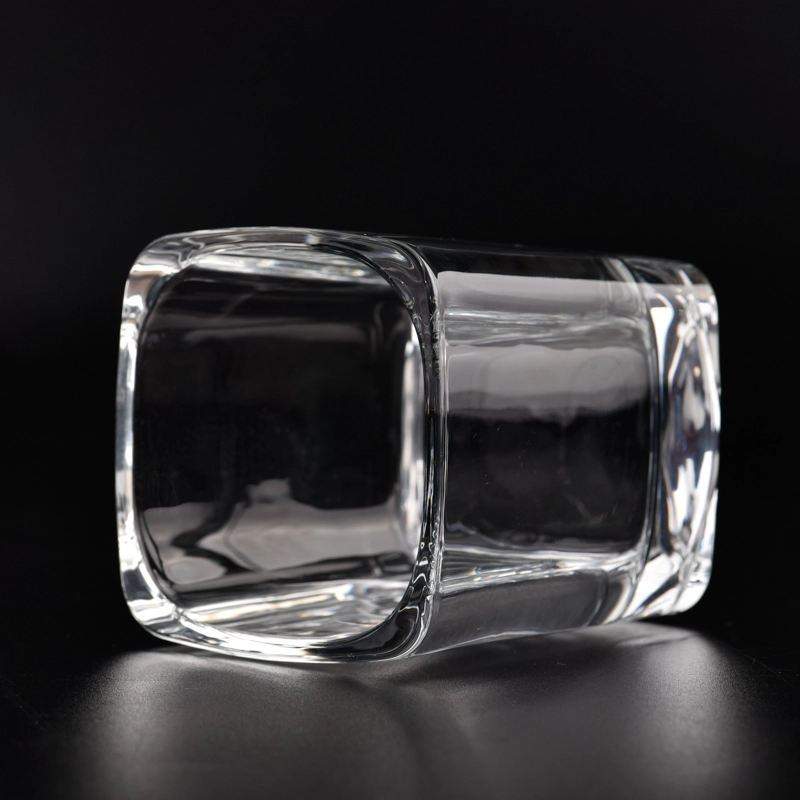 luxury 9oz clear glass candle jars for candle making supplier