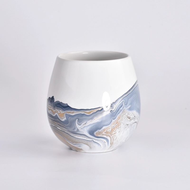 luxury hand made artwork ceramic candle jar