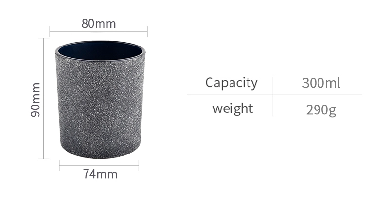 Black glass candle jars high quality Glass Candle holder Black glass candle jars high quality Glass Candle holder