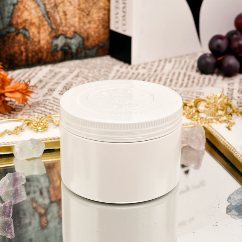 white metal tin candle jar with lid white metal tin candle jar with lid
