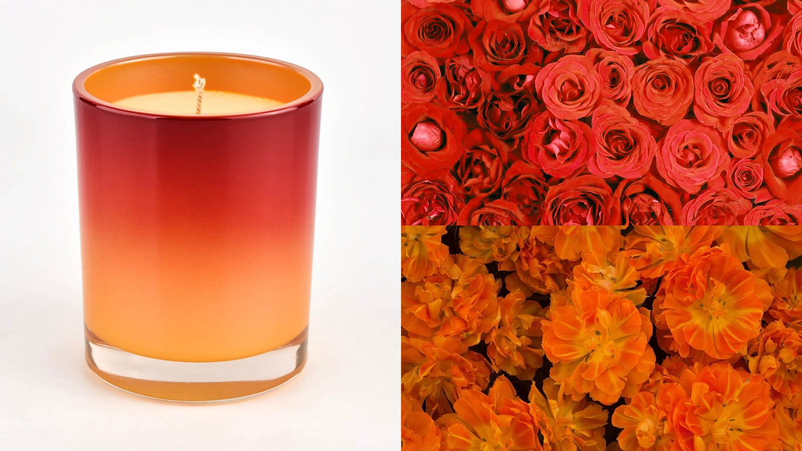 Wholesale Empty Glass Candle Holders Luxury Ombre Glass Vessels for Candle Making
