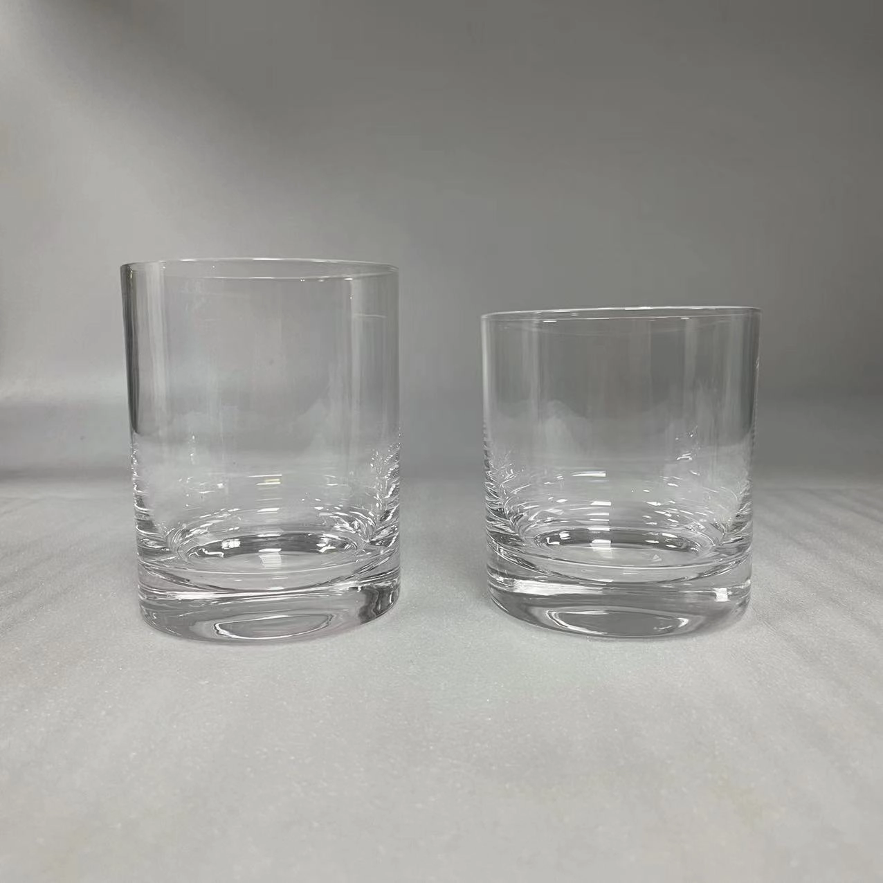 thick bottome machine blown glass candle holders 917/2338