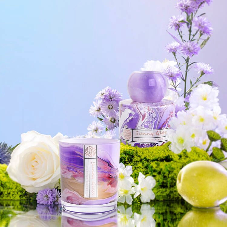 popular glass candle vessel with glass diffuser bottle popular glass candle vessel with glass diffuser bottle