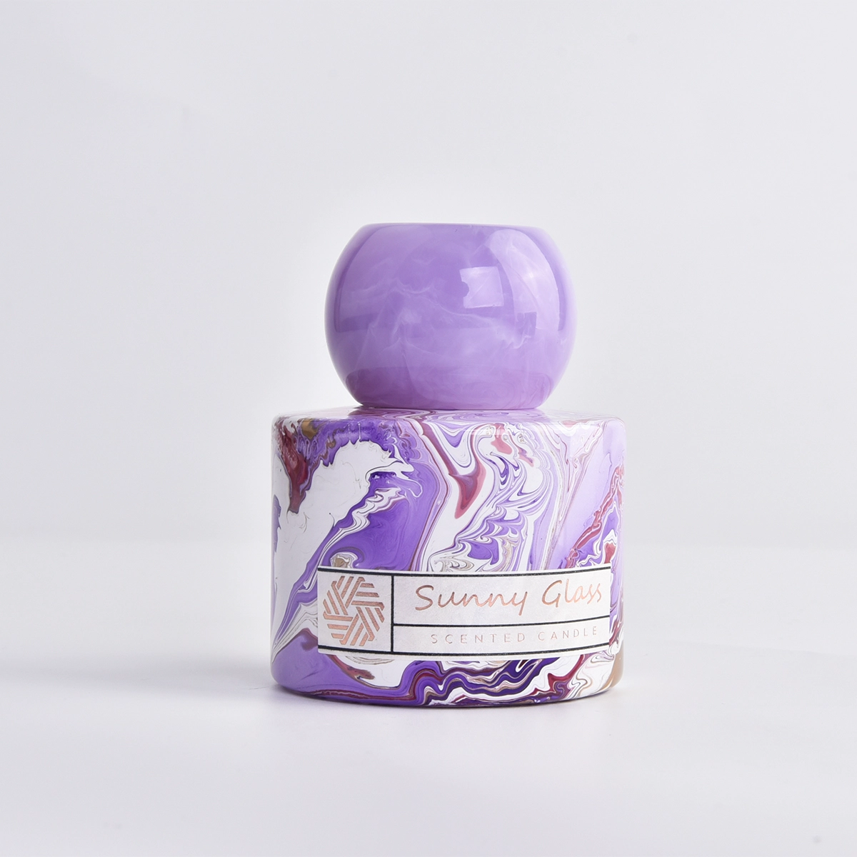 popular glass candle vessel with glass diffuser bottle