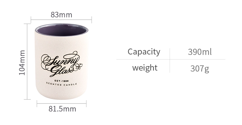 Candle Jars Suppliers 390ML Ceramic Jars for Candle Making Candle Jars Suppliers 390ML Ceramic Jars for Candle Making