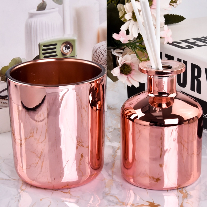 luxury rose gold 8oz glass diffuser bottle 250ml luxury rose gold 8oz glass diffuser bottle 250ml